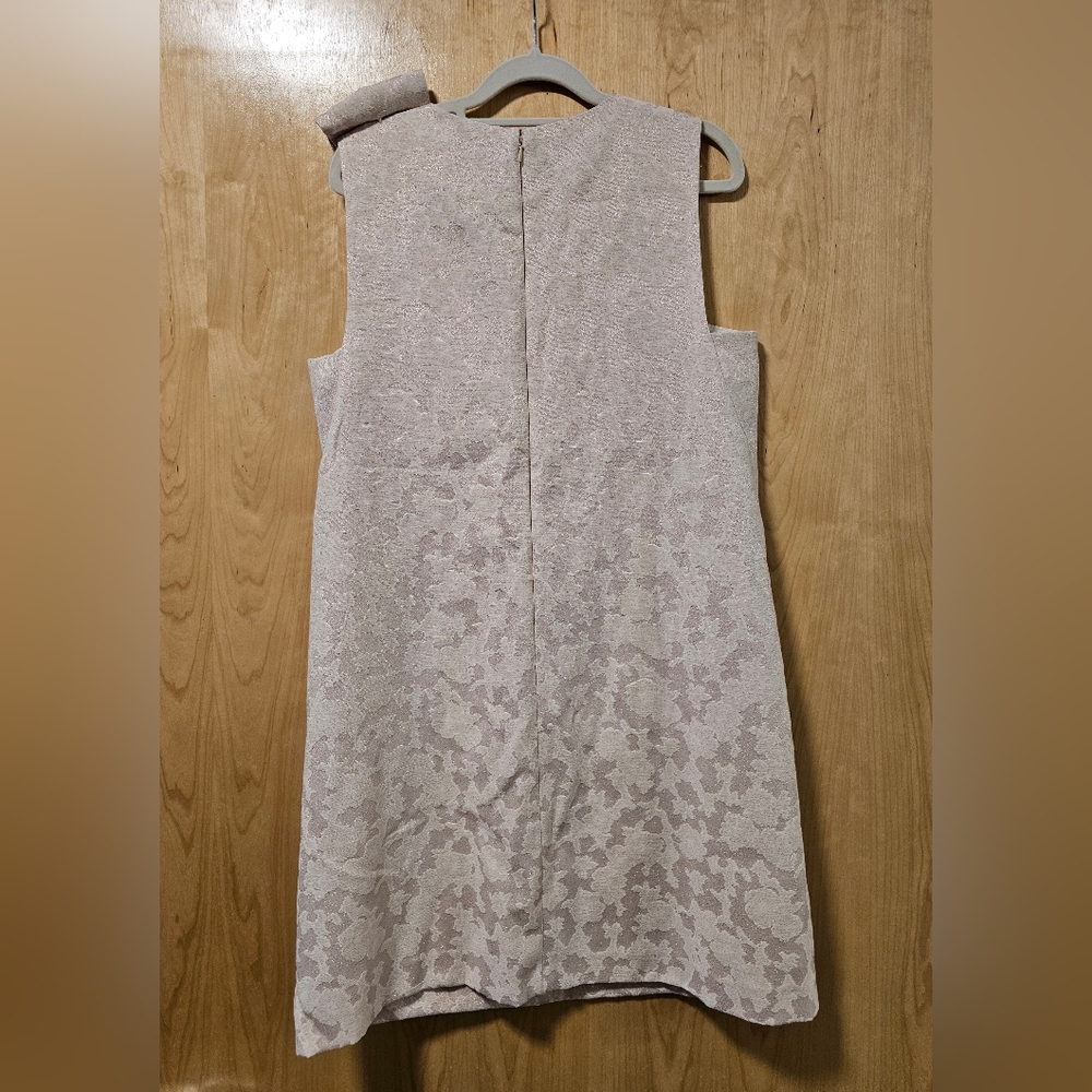 Tahari Cream Floral Sleeveless Dress - Picture 2 of 4